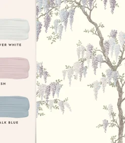 Online Fotobehang Wisteria Garden Wanddecoratie