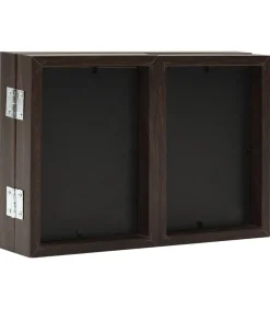 New Fotolijst drieluik 28x18 cm+2x(13x18 cm) bruin Fotolijsten