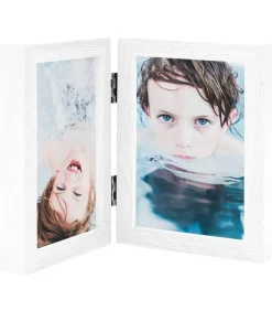 Sale Fotolijst tweeluik 2x(10x15 cm) wit Fotolijsten