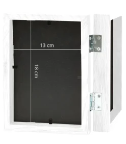 Fotolijst tweeluik 2x(13x18 cm) wit Fotolijsten