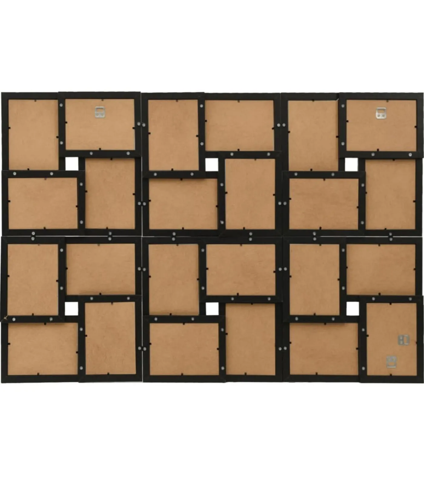 Clearance Fotolijst voor 24x(13x18 cm) foto MDF zwart Fotolijsten