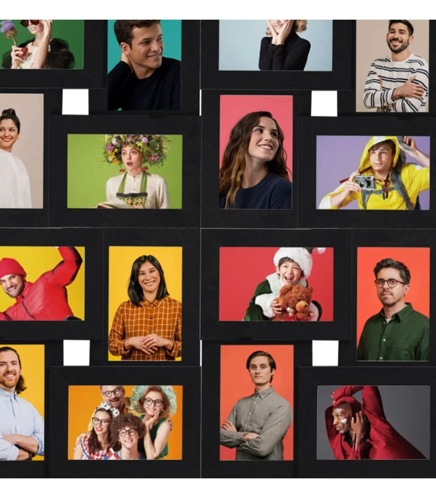 Clearance Fotolijst voor 24x(13x18 cm) foto MDF zwart Fotolijsten