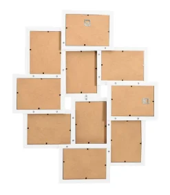 Online Fotolijst voor 10x(10x15 cm) foto MDF wit Fotolijsten