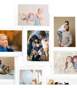 Online Fotolijst voor 10x(10x15 cm) foto MDF wit Fotolijsten