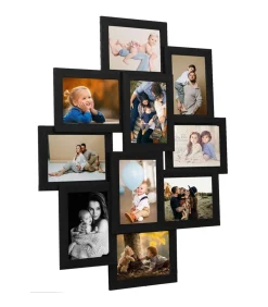 Clearance Fotolijst voor 10x(13x18 cm) foto MDF zwart Fotolijsten