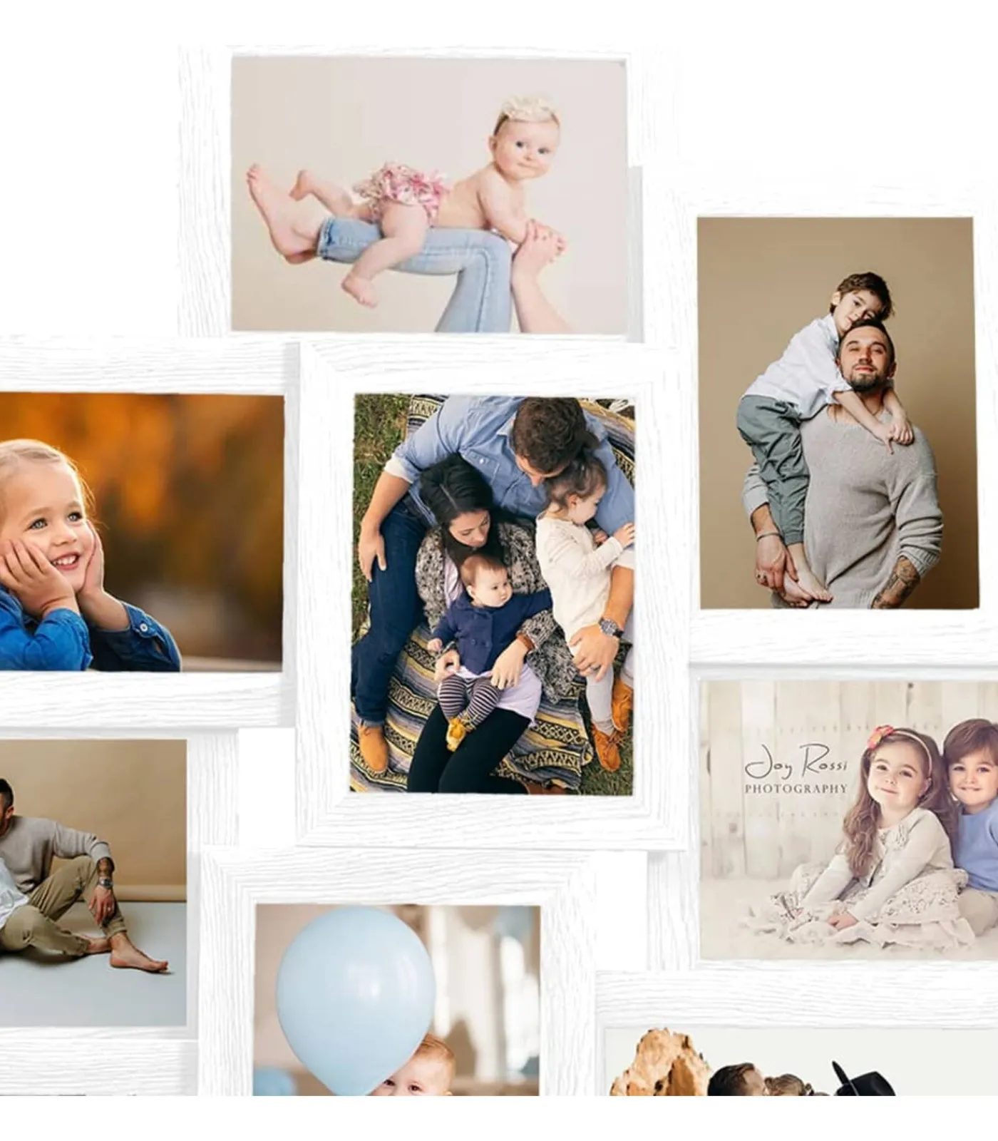 Clearance Fotolijst voor 10x(13x18 cm) foto MDF wit Fotolijsten