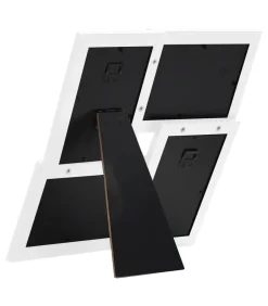 Best Fotolijst voor 4x(10x15 cm) foto MDF wit Fotolijsten