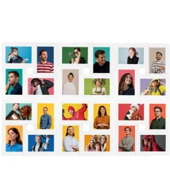 New Fotolijst voor 24x(13x18 cm) foto MDF wit Fotolijsten