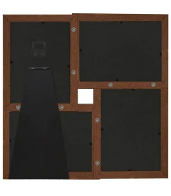 Outlet Fotolijst voor 4x(10x15 cm) foto MDF donkerbruin Fotolijsten