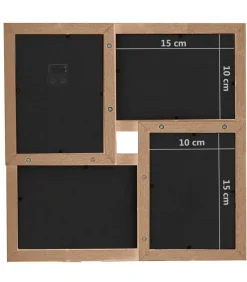 Sale Fotolijst voor 24x(13x18 cm) foto MDF lichtbruin Fotolijsten