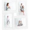 New Fotolijst voor 4x(13x18 cm) foto MDF wit Fotolijsten