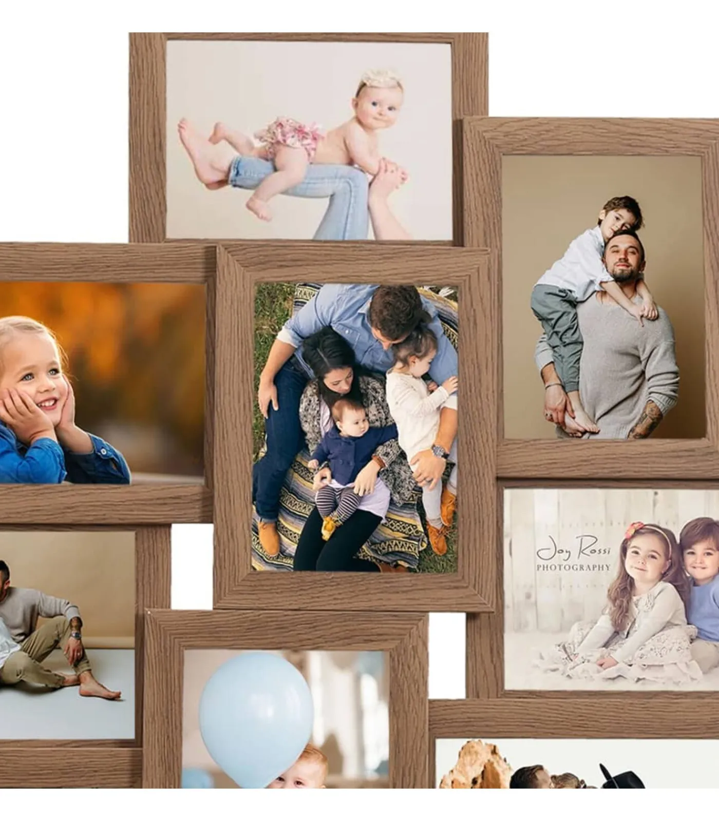 Clearance Fotolijst voor 10x(13x18 cm) foto MDF lichtbruin Fotolijsten