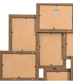 Clearance Fotolijst voor 10x(13x18 cm) foto MDF lichtbruin Fotolijsten
