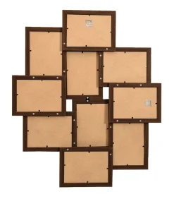 Sale Fotolijst voor 10x(13x18 cm) foto MDF donkerbruin Fotolijsten