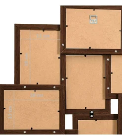 Sale Fotolijst voor 10x(13x18 cm) foto MDF donkerbruin Fotolijsten