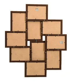 Fotolijst voor 10x(10x15 cm) foto MDF donkerbruin Fotolijsten