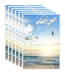 Best Fotolijsten 5 st voor tafel 21x29,7 cm MDF wit Fotolijsten