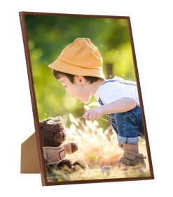 Best Fotolijsten 3 st voor wand of tafel 70x90 cm MDF bronskleurig Fotolijsten