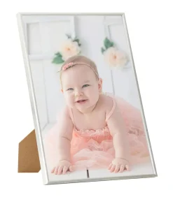 Best Fotolijsten 5 st voor wand of tafel 70x90 cm MDF zilverkleurig Fotolijsten