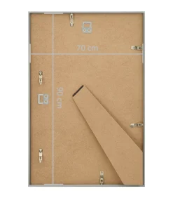 Best Fotolijsten 5 st voor wand of tafel 70x90 cm MDF zilverkleurig Fotolijsten