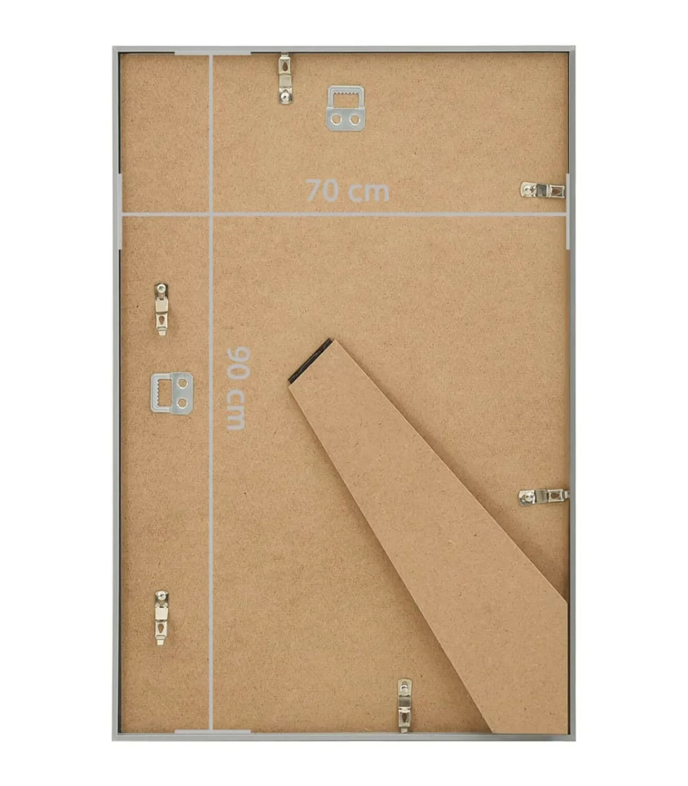 Hot Fotolijsten 3 st voor wand of tafel 7x90 cm MDF zilverkleurig Fotolijsten