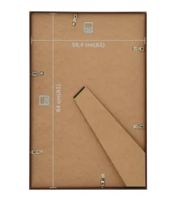 Best Fotolijsten 5 st voor wand of tafel 59,4x84 cm MDF bronskleurig Fotolijsten