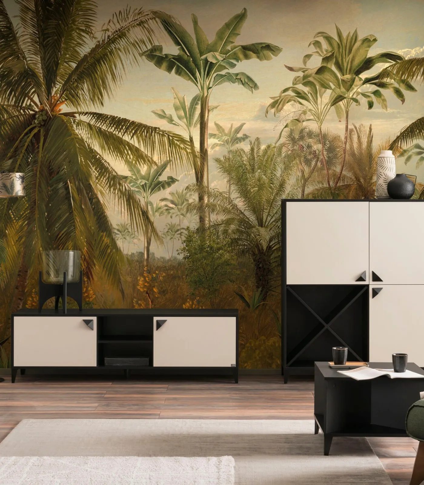 Hot Fototapete Dschungel Morgensonne Wanddecoratie