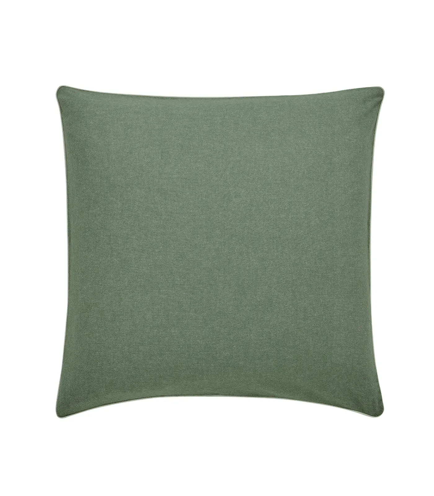 Clearance Frisson - Effen kussensloop in flanellen chambray katoen Kussenslopen