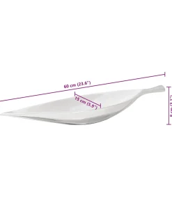 Best Fruitmand Zilver 60 x 15 x 8 cm Aluminium Manden En Bakken