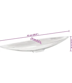 Hot Fruitmand Zilver 54 x 9 x 10 cm Aluminium Manden En Bakken