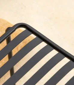 Discount Gaby - Zwart metalen tuinstoel Tuinmeubelen