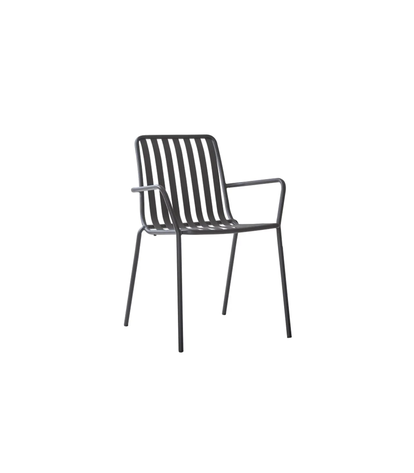 Discount Gaby - Zwarte metalen fauteuil Stoelen