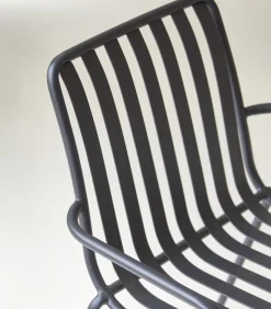 Discount Gaby - Zwarte metalen fauteuil Stoelen