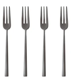 Gebaksvorkjes Rock Zwart 6 Stuks Bestek