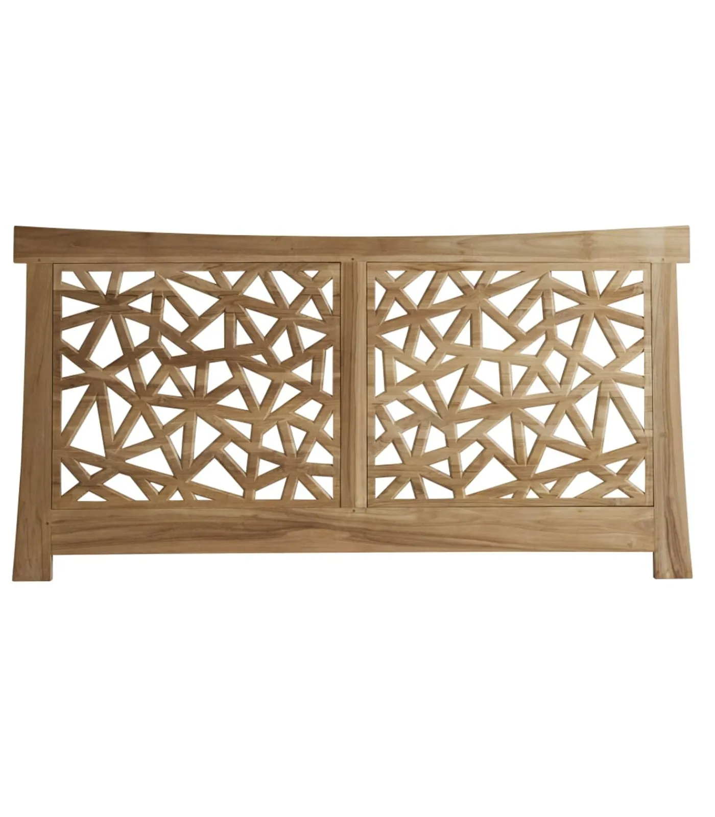 Sale Gentong - Hoofdbord van massief teakhout 210 cm Bedden