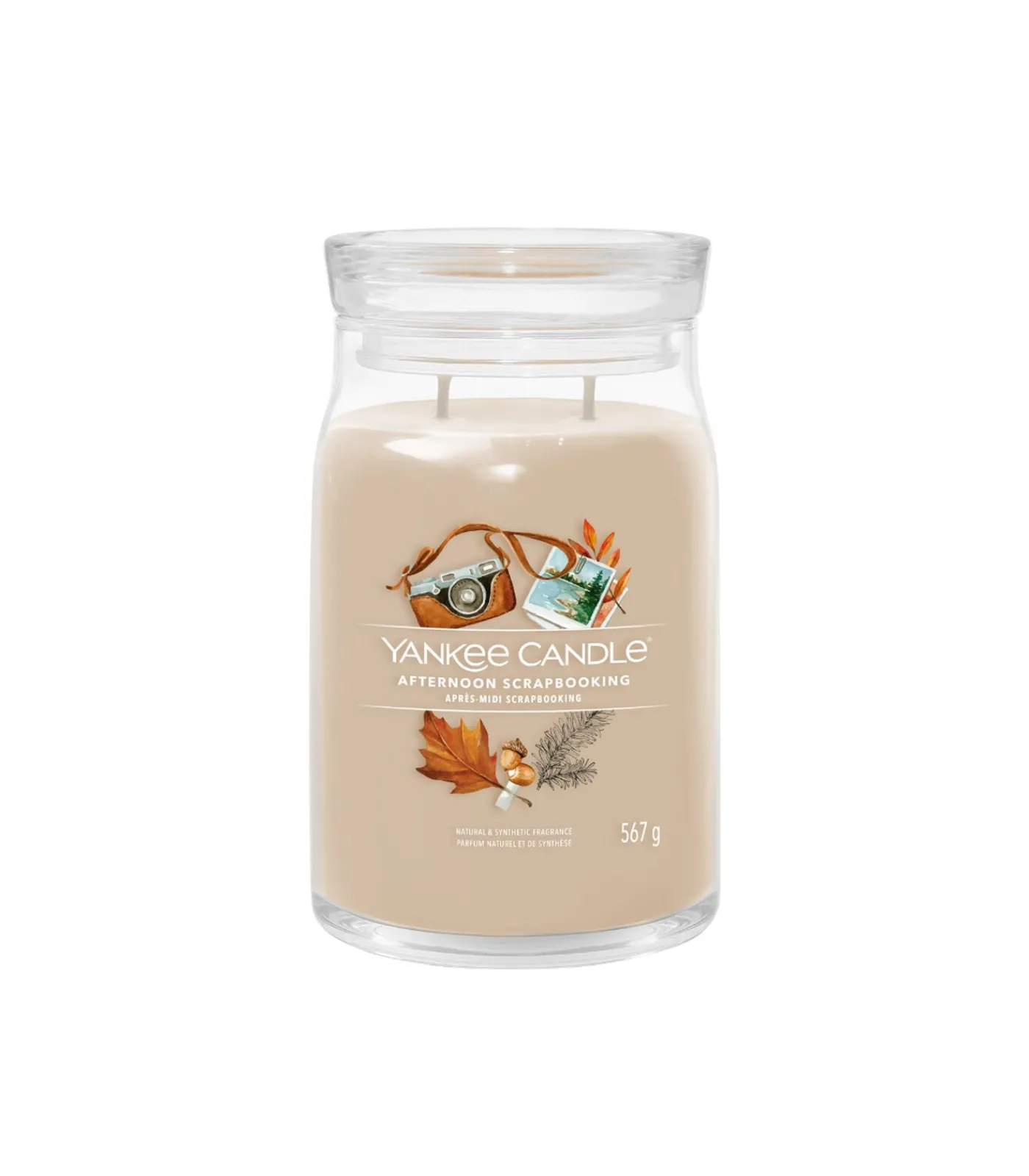 Outlet Geurkaars Afternoon Scrapbooking Signature Large Jar Kaarsen & Kaarshouders