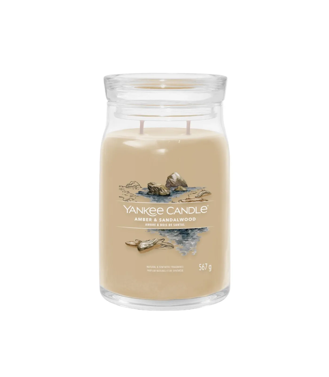 New Geurkaars Amber & Sandalwood Signature Large Jar Kaarsen & Kaarshouders