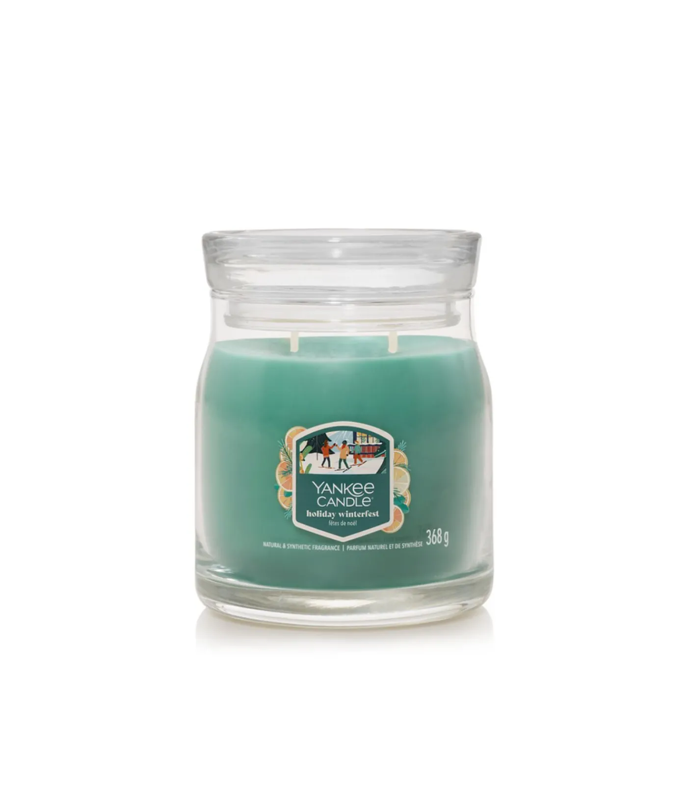 Hot Geurkaars Holiday Winterfest Signature Medium Jar Kaarsen & Kaarshouders