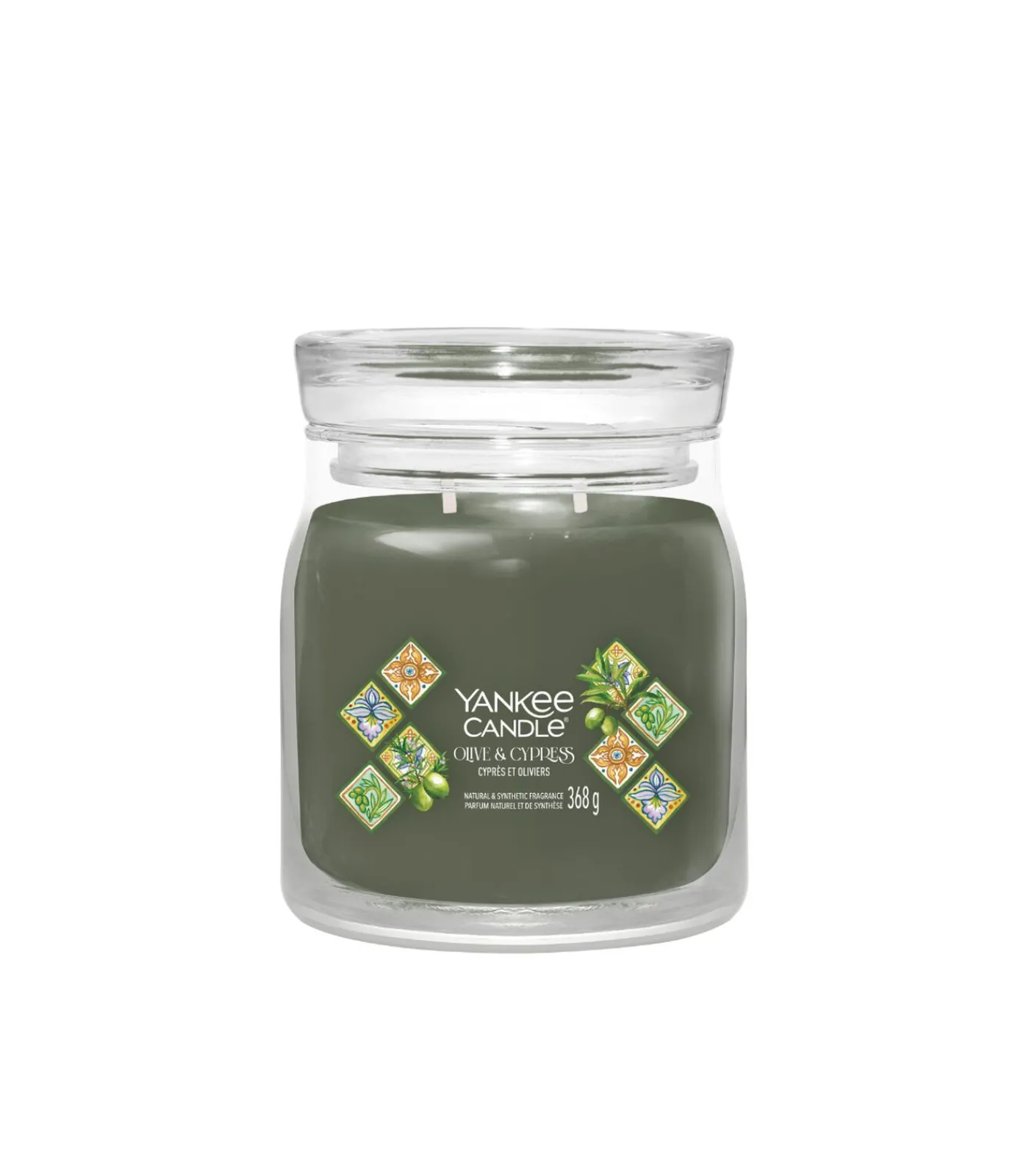 Outlet Geurkaars Olive & Cypress Signature Medium Jar Kaarsen & Kaarshouders