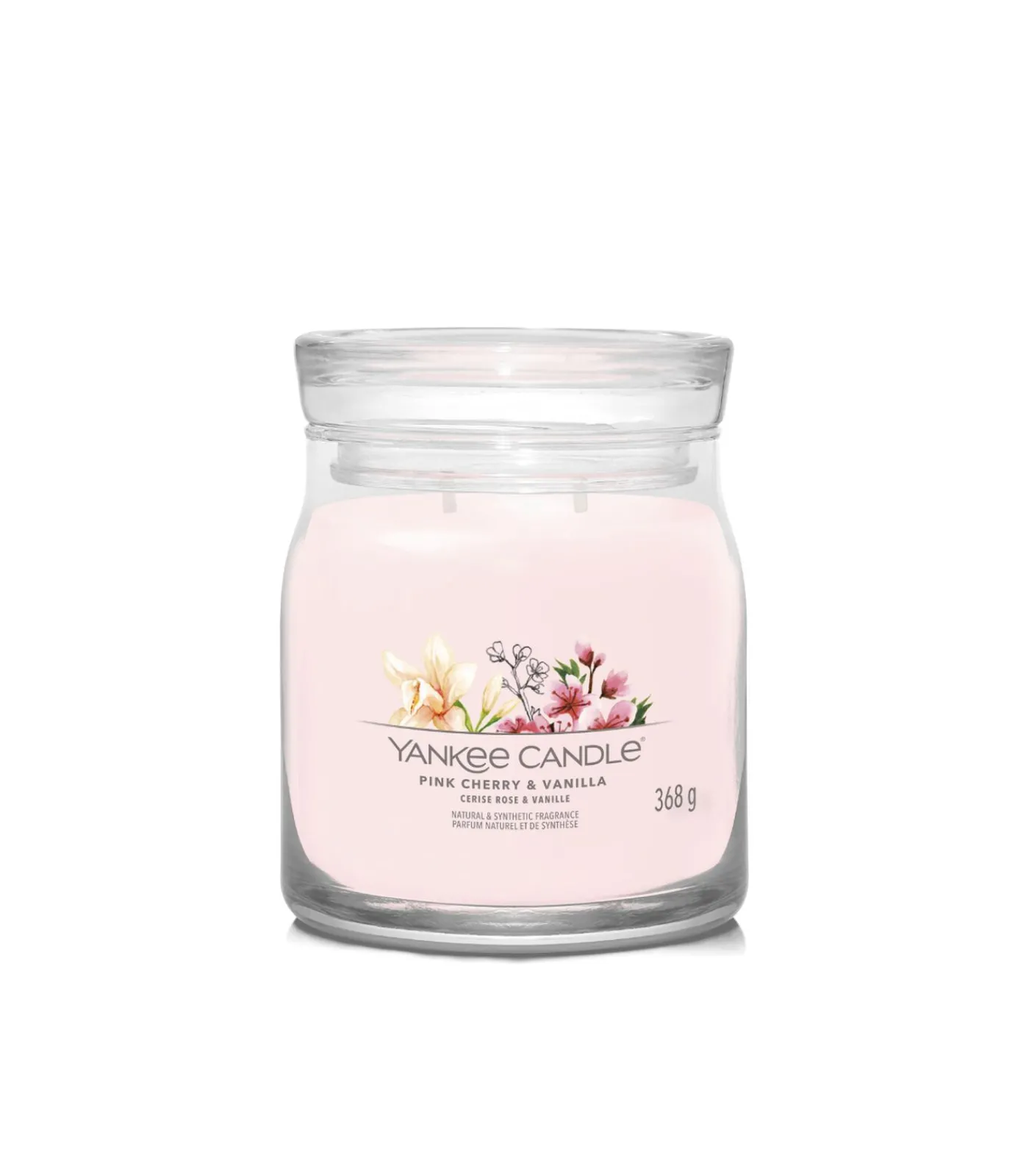 Sale Geurkaars Pink Cherry & Vanilla Signature Medium Jar Kaarsen & Kaarshouders