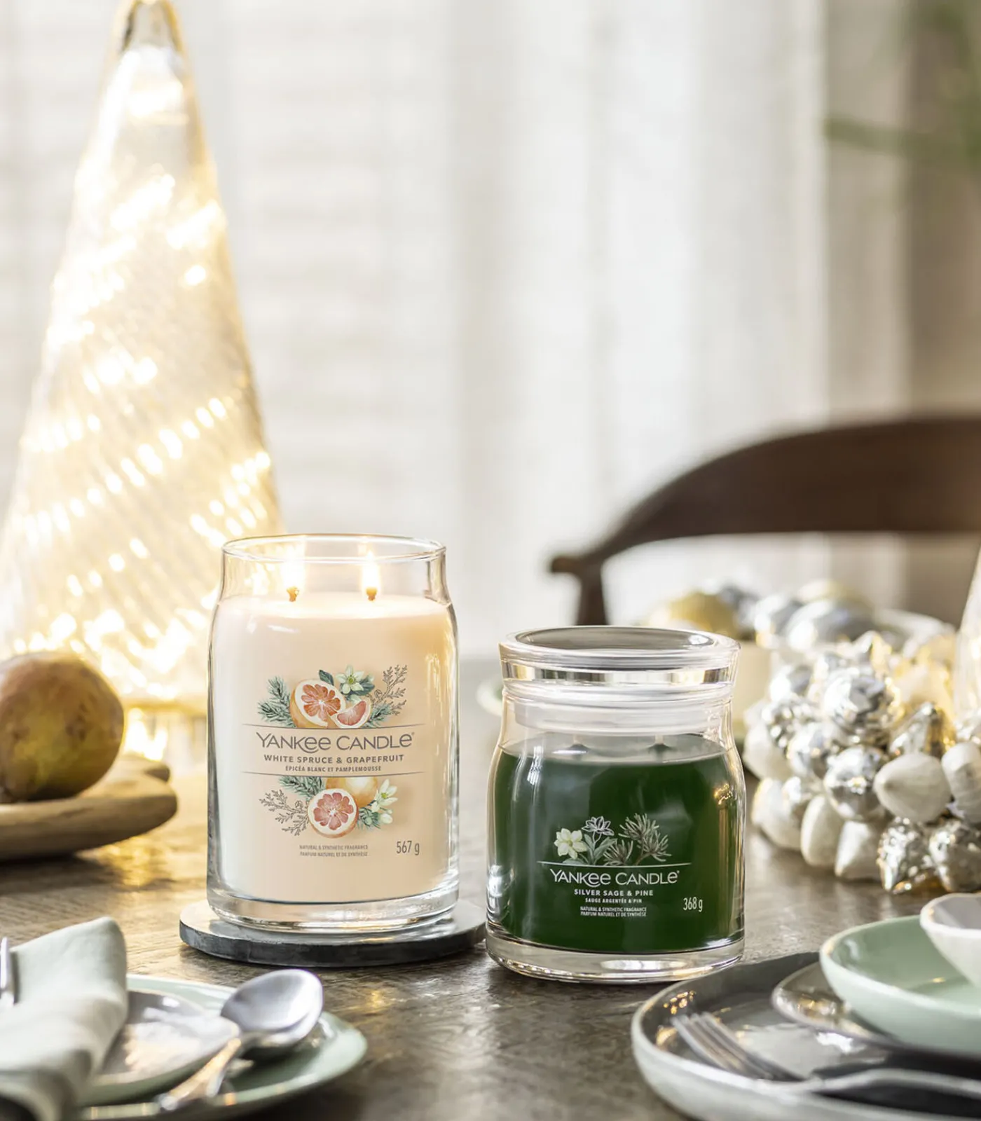 Geurkaars Silver Sage & Pine Signature Medium Jar Kaarsen & Kaarshouders