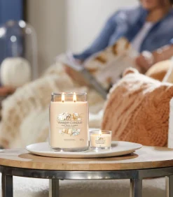 Geurkaars Soft Wool & Amber Signature Large Jar Kaarsen & Kaarshouders