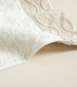 Discount Gezichtshanddoek Border 50x90 cm Ecru Handdoeken