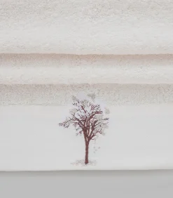 Clearance Gezichtshanddoek Branca 50x90 cm Ecru Handdoeken