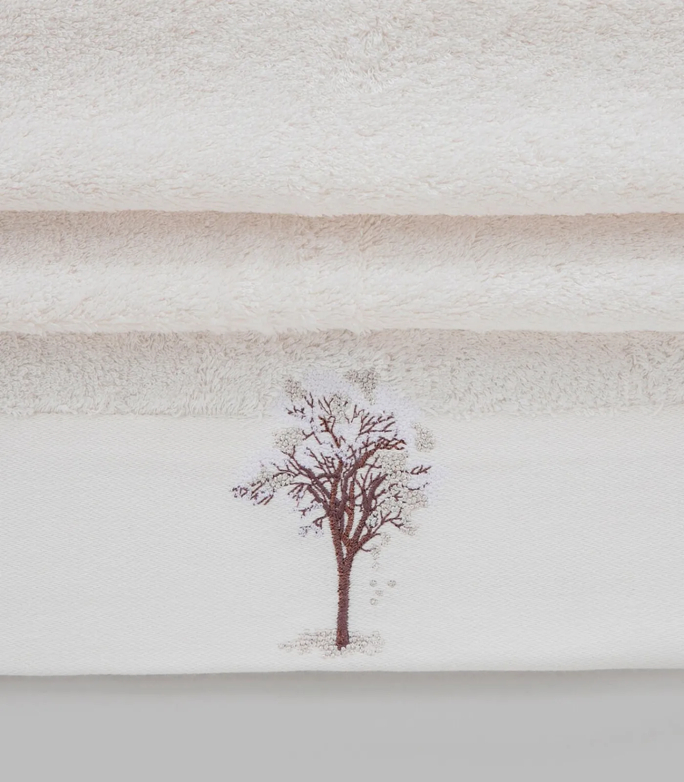 Clearance Gezichtshanddoek Branca 50x90 cm Ecru Handdoeken