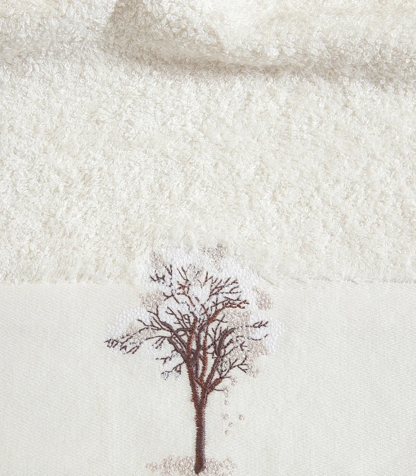 Clearance Gezichtshanddoek Branca 50x90 cm Ecru Handdoeken