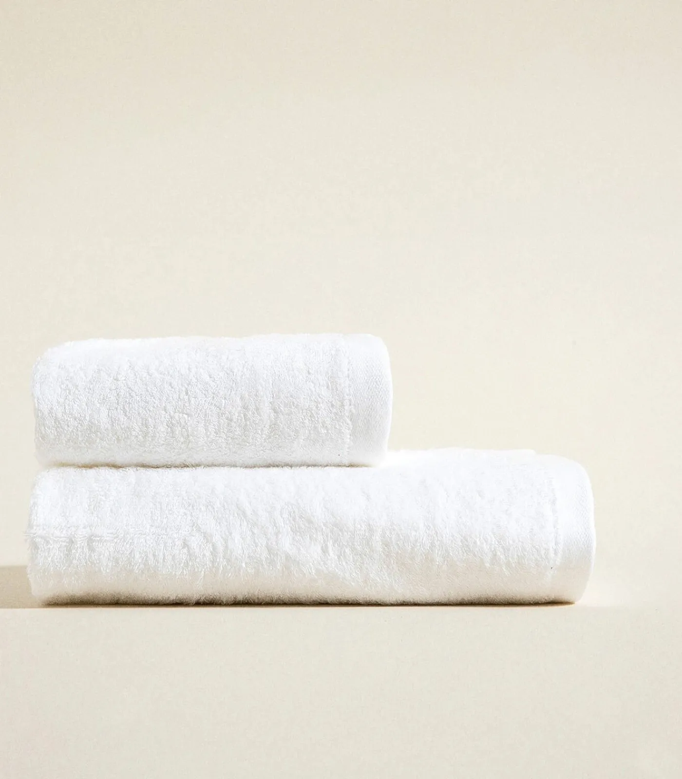 Outlet Gezichtshanddoek Solid 50x90 cm Wit Handdoeken