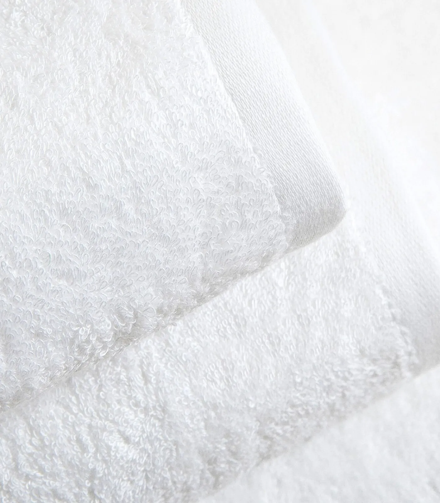 Outlet Gezichtshanddoek Solid 50x90 cm Wit Handdoeken