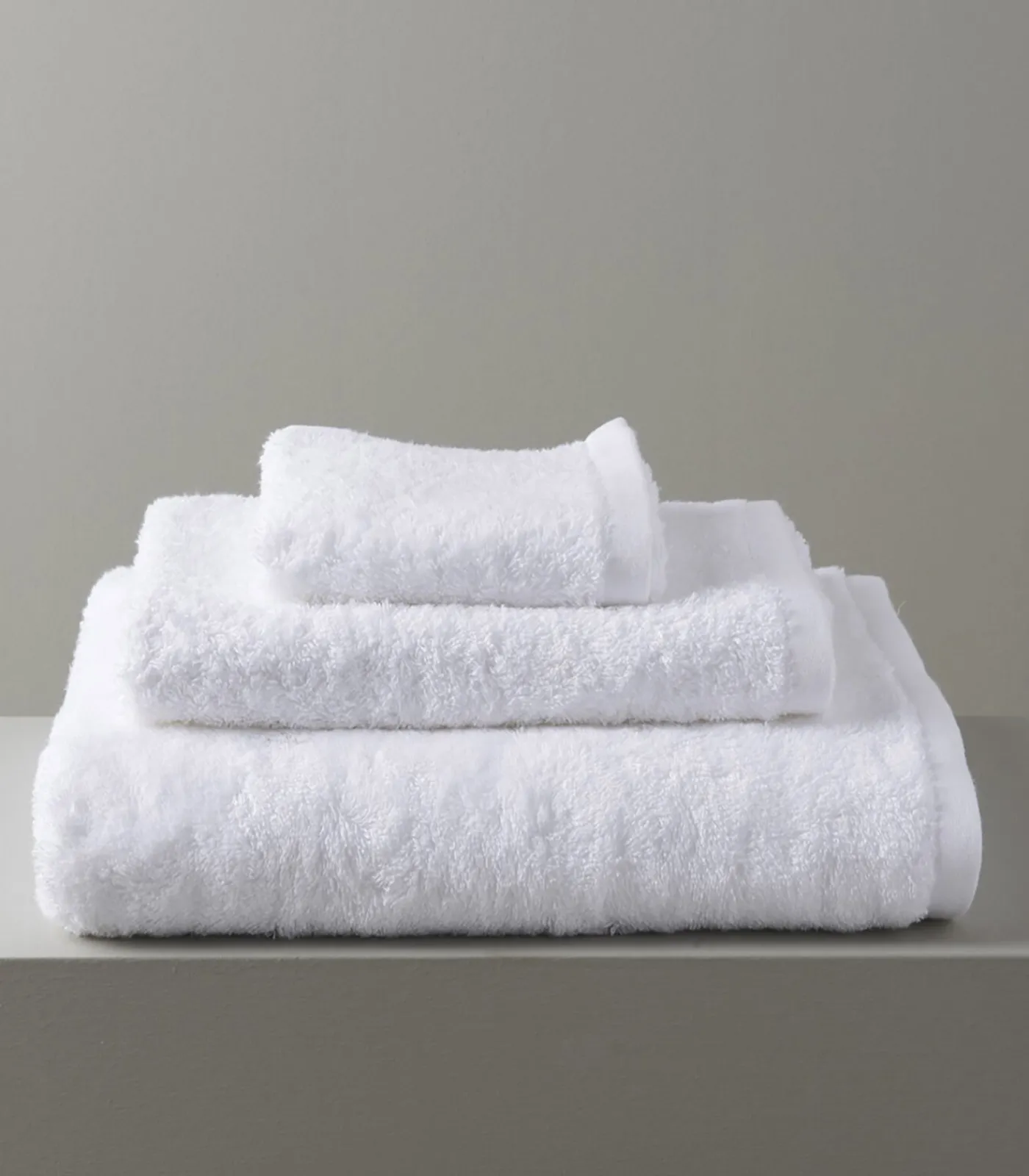 Clearance Gezichtshanddoek Solid 85x150 cm Wit Handdoeken