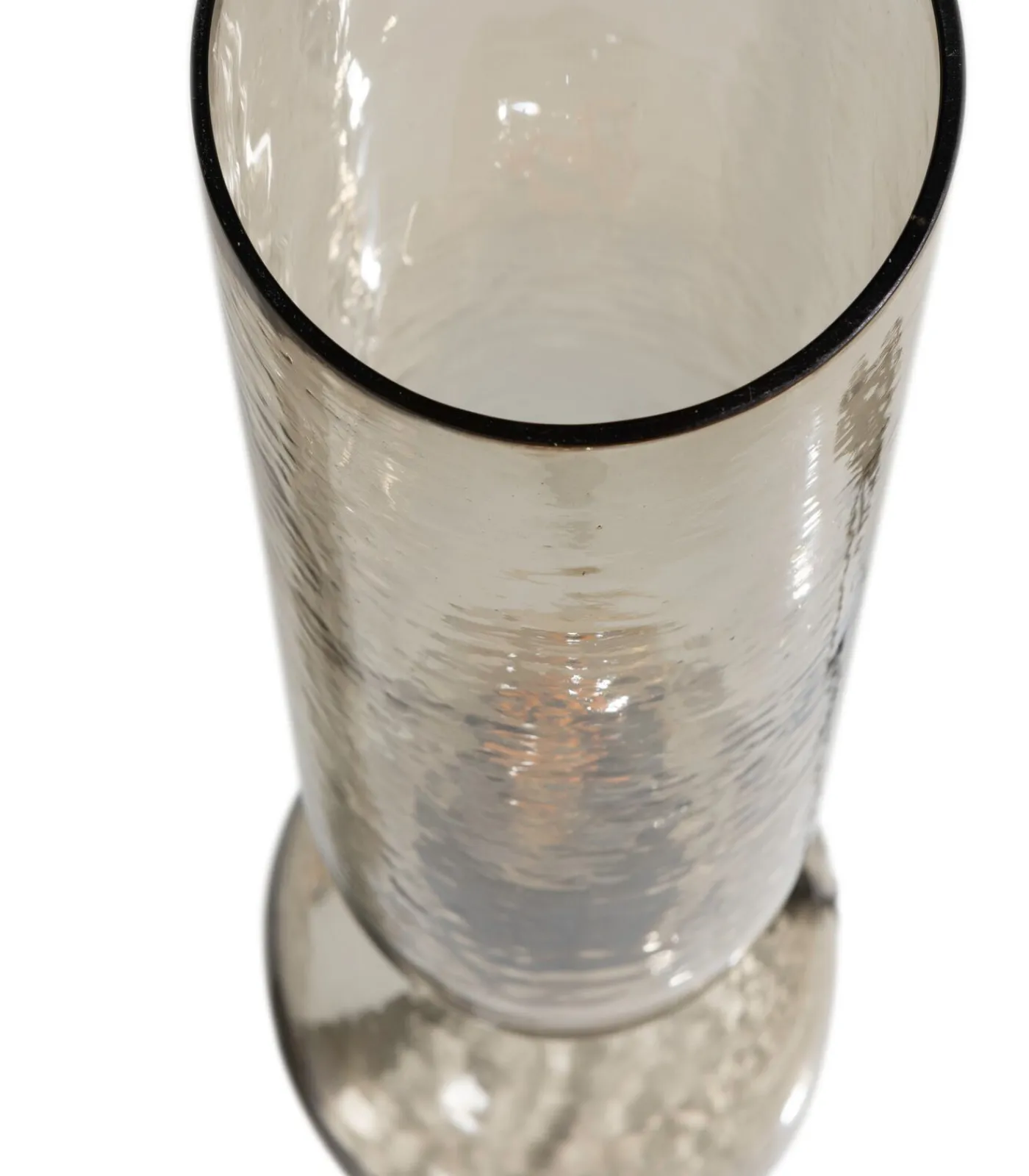 Online Gigi Tafellamp Gehamerd Glas 38xØ15 cm - Naturel Tafellampen